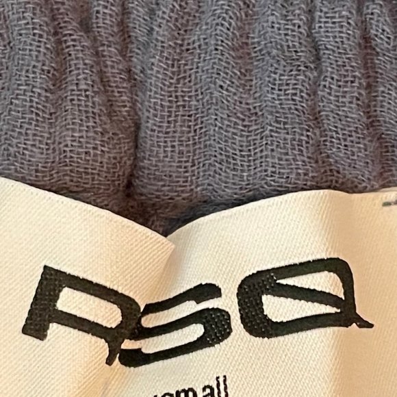 NWT RSQ Wide Leg Cargo Pants in Steel Blue - Picture 10 of 10